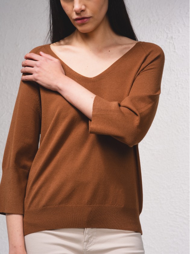 Camisola bsica em malha fina
