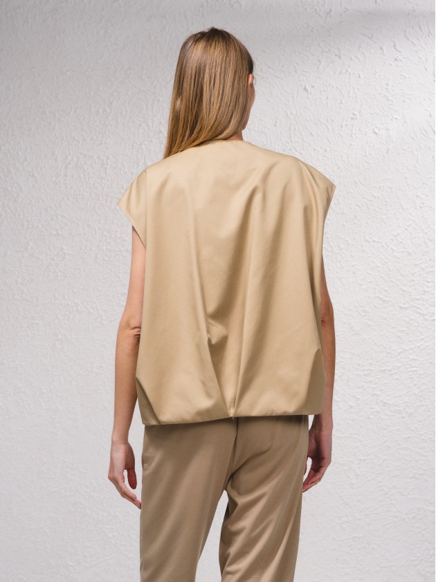 Gilet oversize avec poches avant