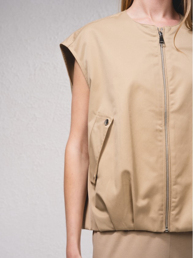 Gilet oversize avec poches avant