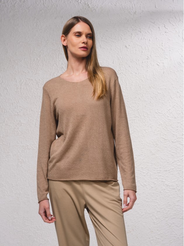 Camisola bsica de malha fina