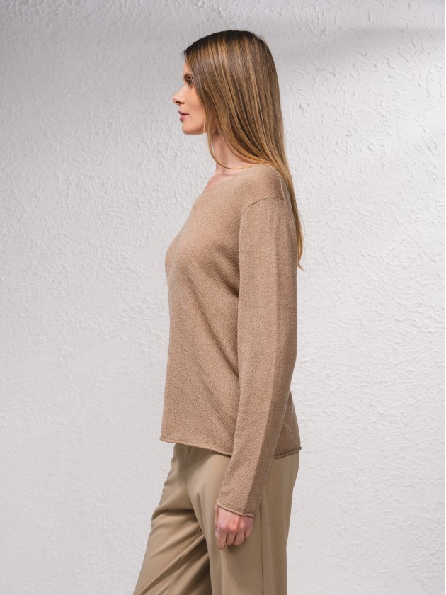 Camisola bsica de malha fina