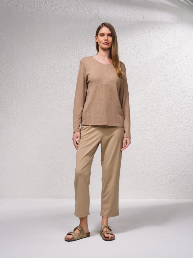 Camisola bsica de malha fina