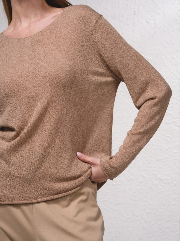 Camisola bsica de malha fina