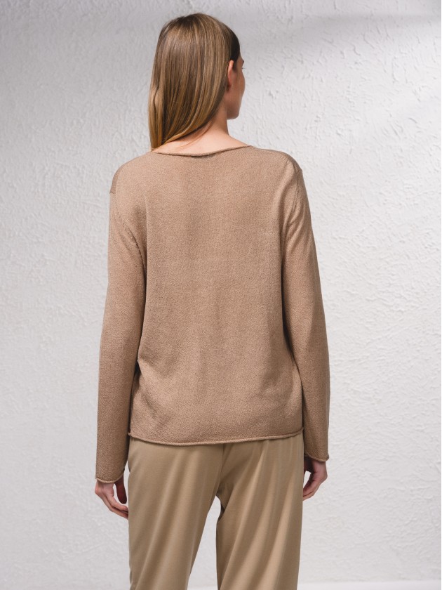 Camisola bsica de malha fina