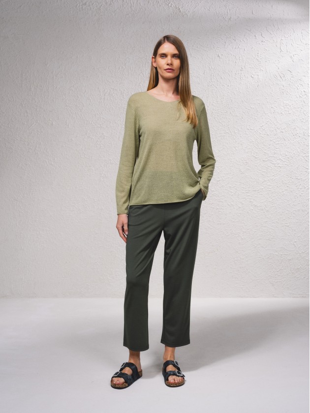 Camisola bsica de malha fina