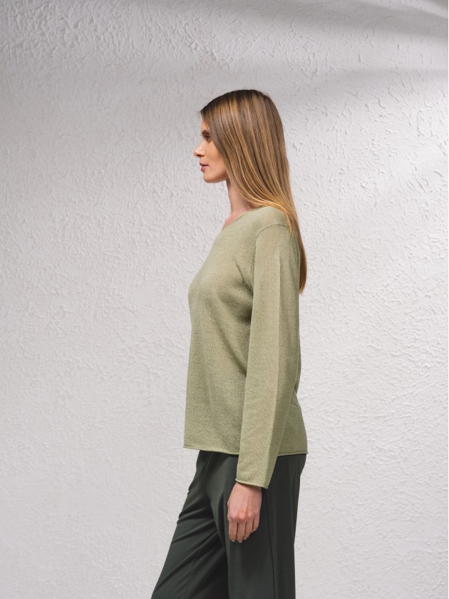 Camisola bsica de malha fina