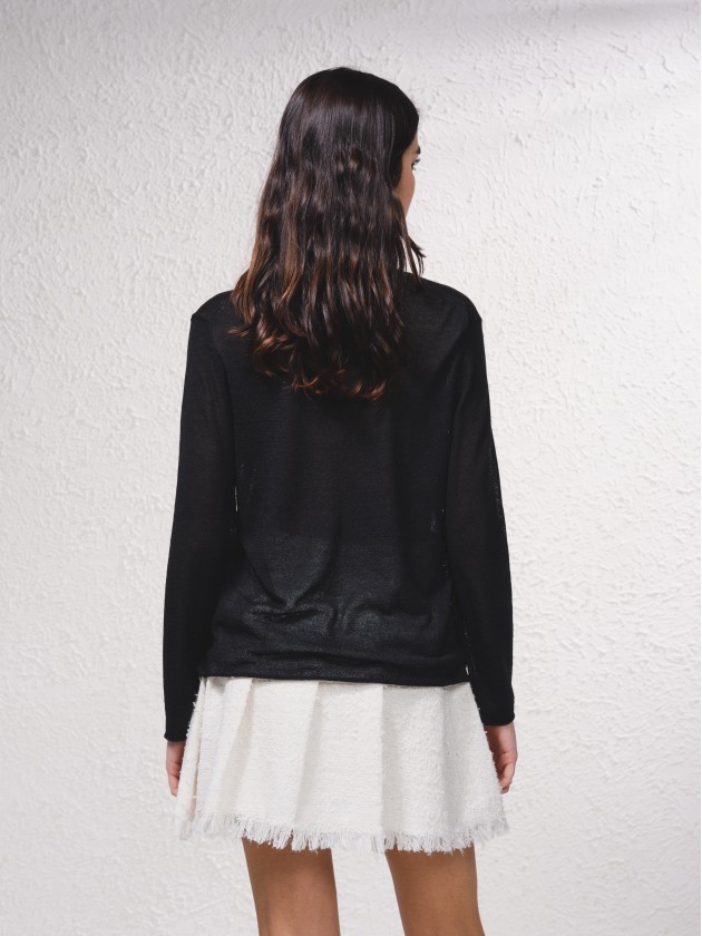 Camisola bsica de malha fina