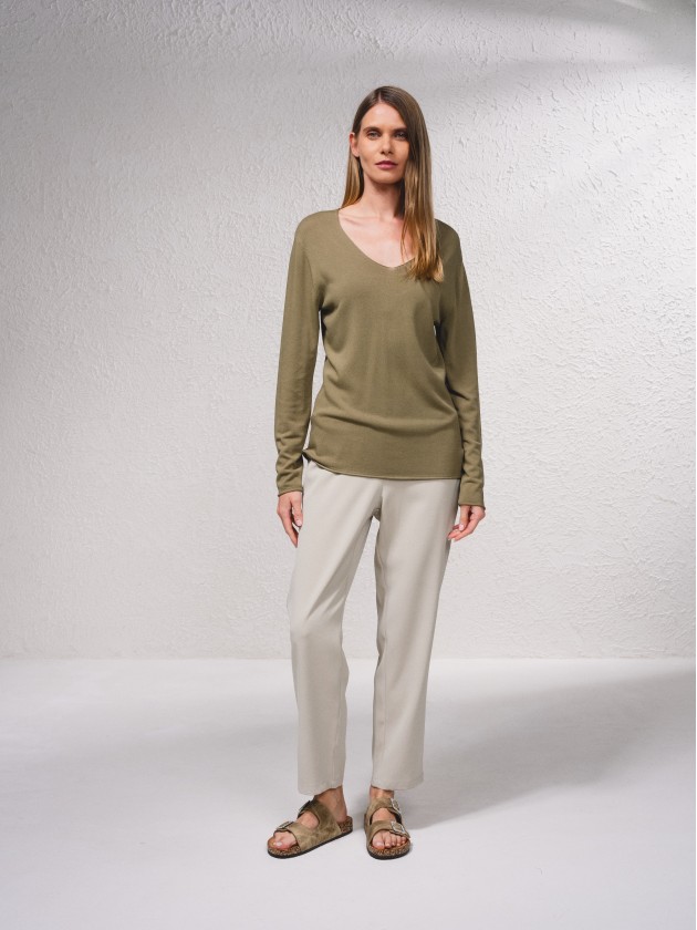 Camisola bsica de malha