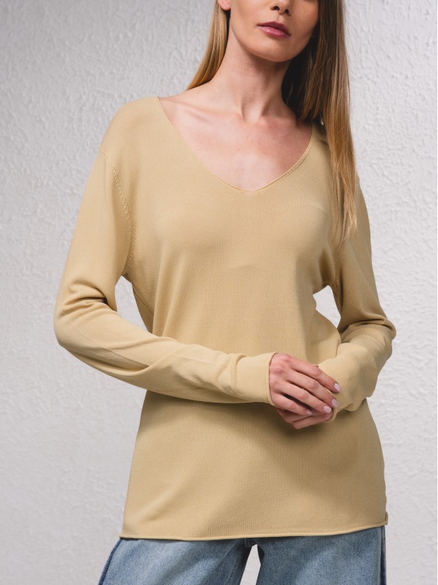 Camisola bsica de malha