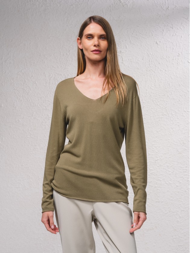 Camisola bsica de malha
