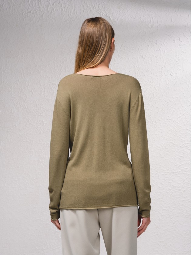 Camisola bsica de malha