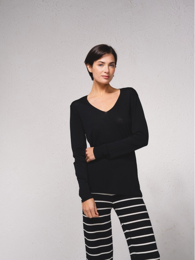 Camisola bsica de malha