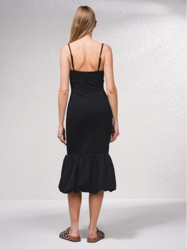 Vestido midi de alas