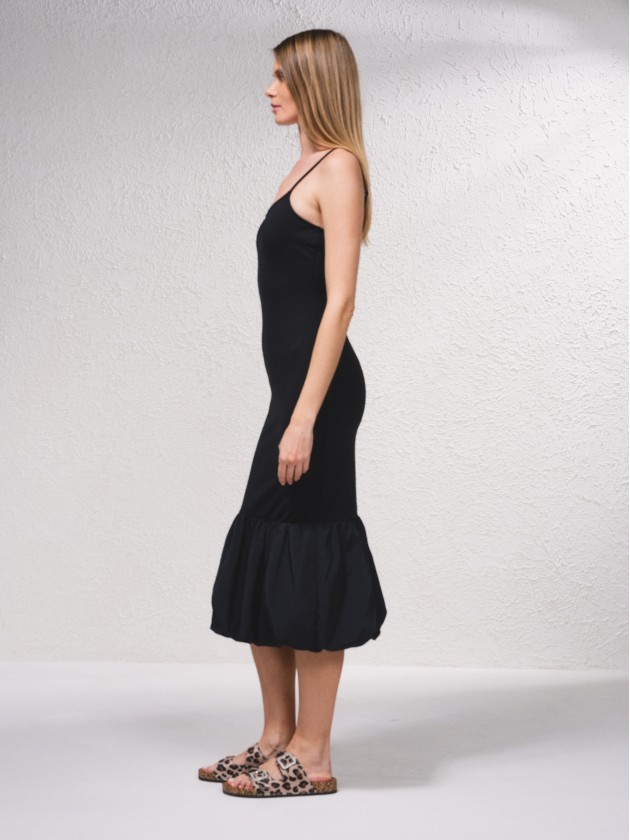 Vestido midi de alas