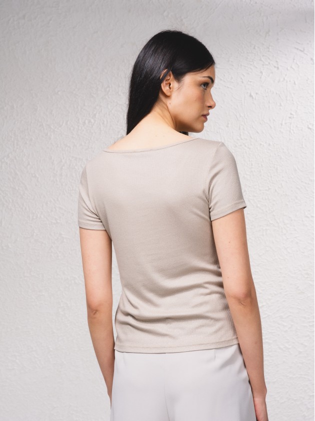 T-shirt basique  encolure ronde