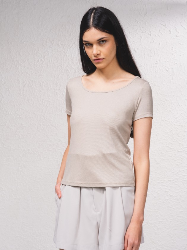 T-shirt basique  encolure ronde