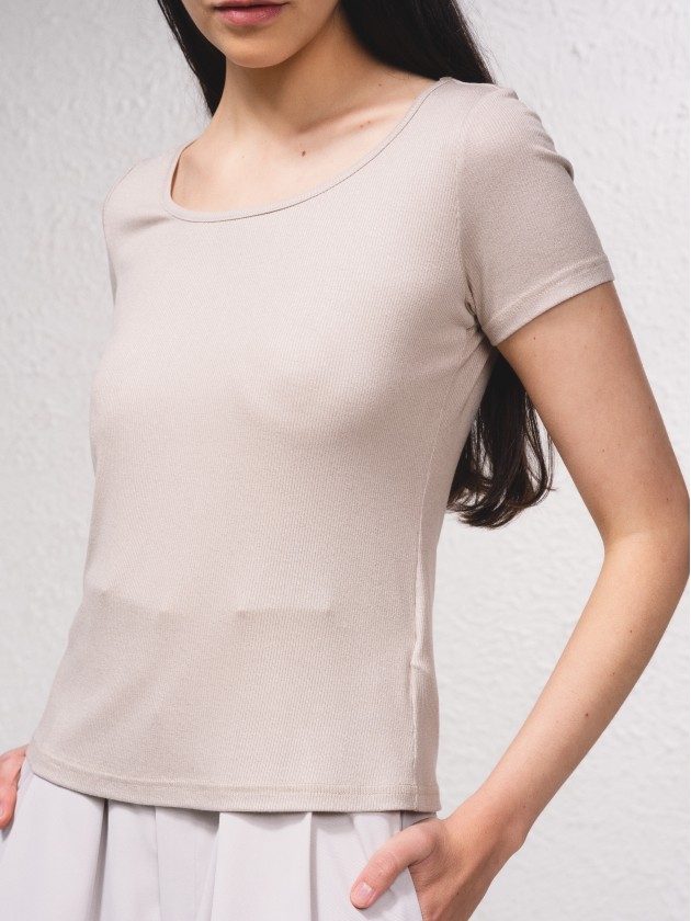 T-shirt basique  encolure ronde