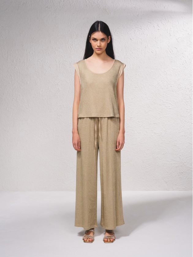T-shirt avec mlange de lurex