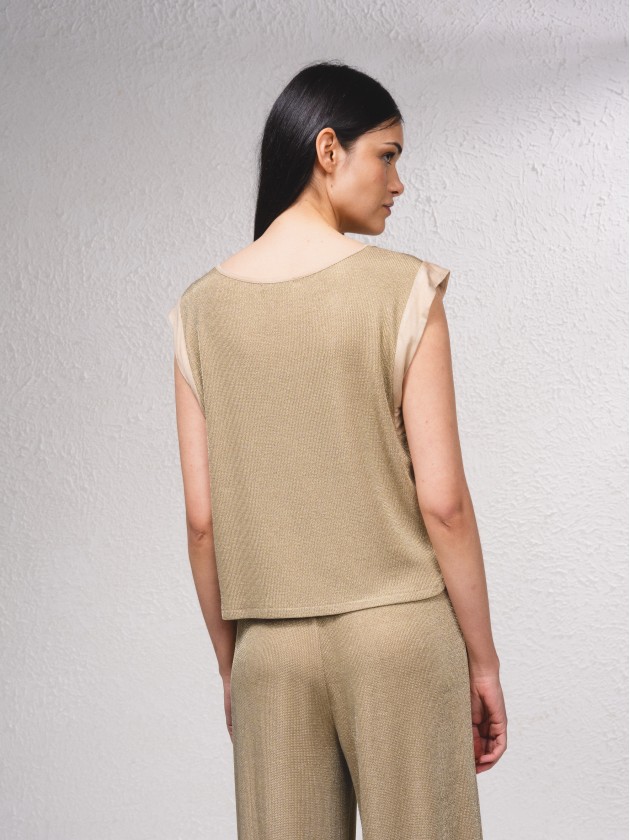 T-shirt avec mlange de lurex