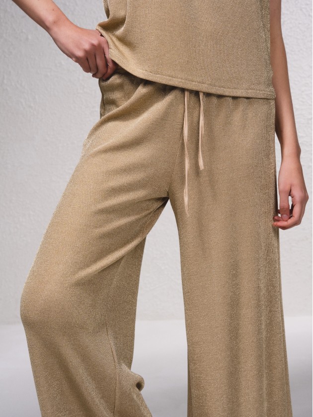 Calas em lurex com atilhos