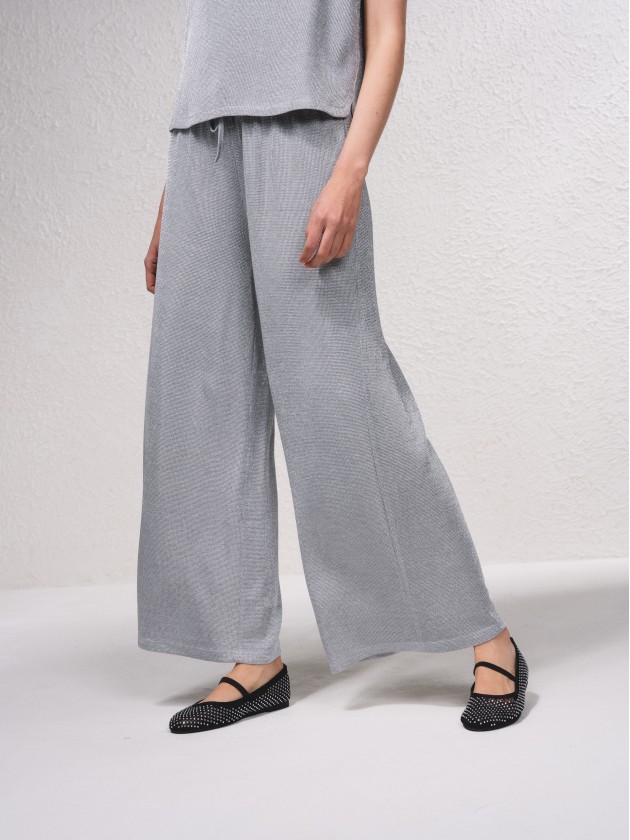 Calas em lurex com atilhos