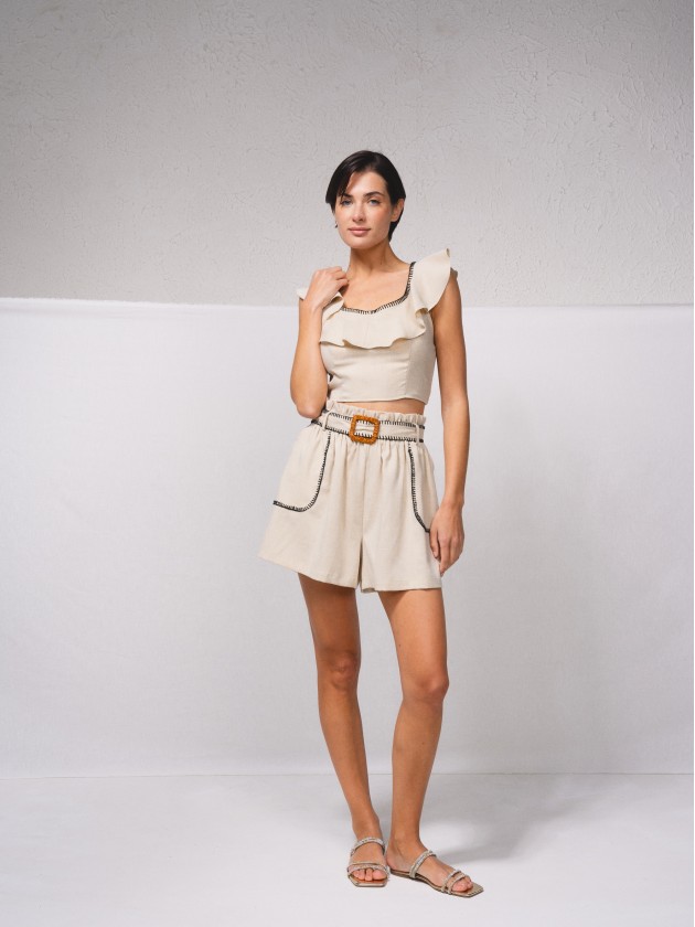 Short avec ceinture