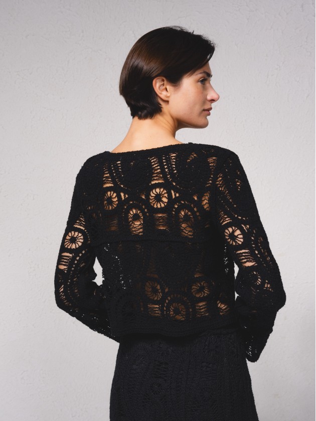 Manteau au crochet