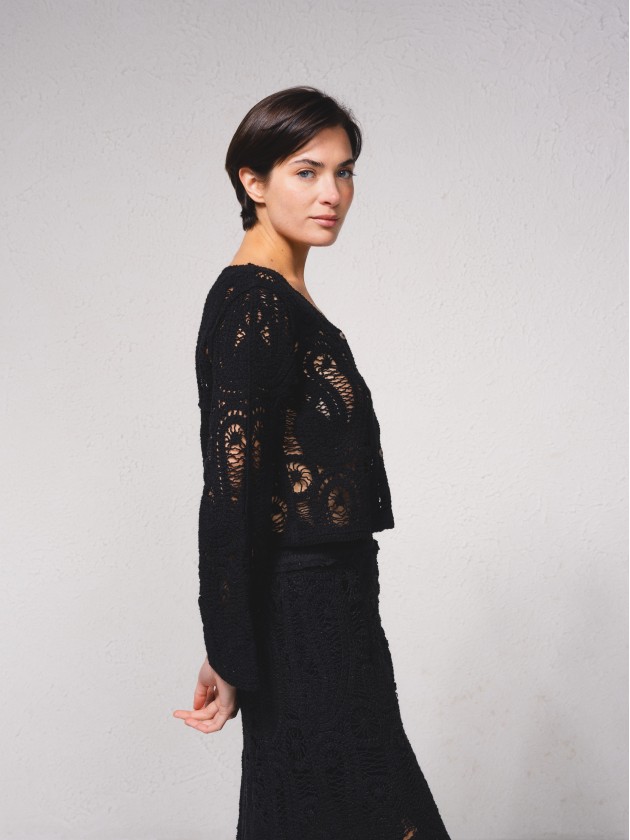 Manteau au crochet