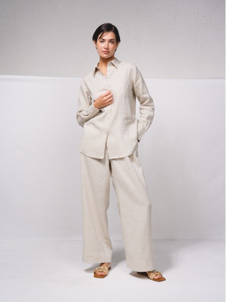 Long sleeve linen shirt