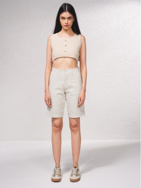 Jacquard effect bermuda shorts