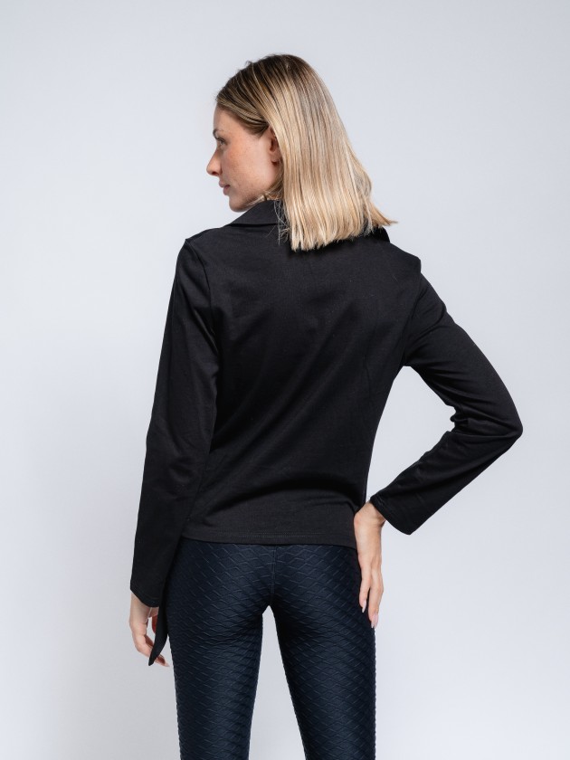 Pull polo avec noeud