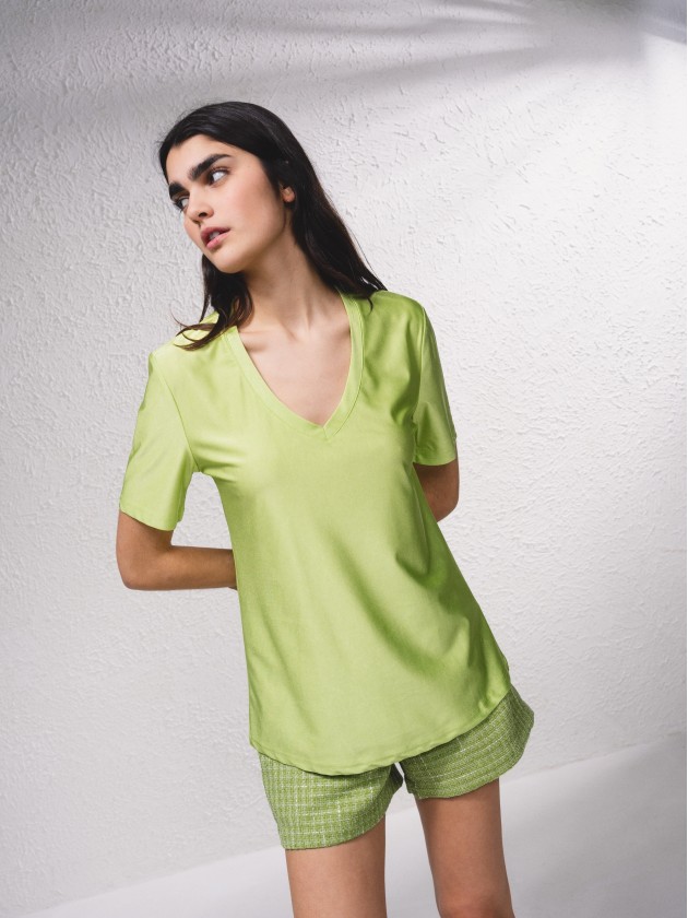T-shirt bsica fluda