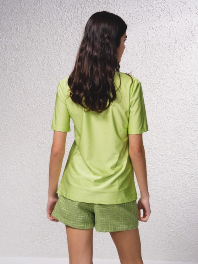 T-shirt bsica fluda