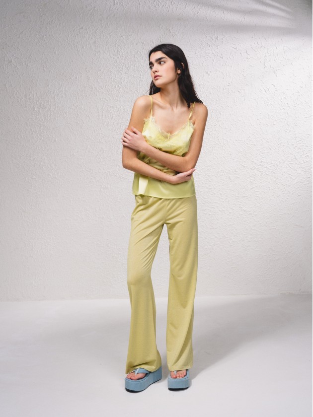 Pantalon avec lurex