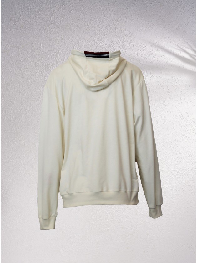 Sweatshirt de capuz com texto estampado