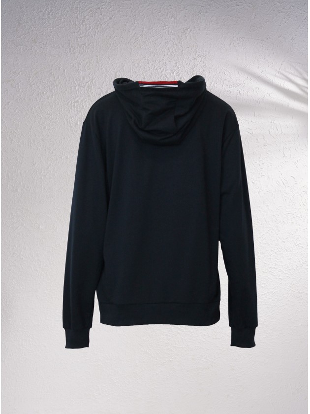 Sweatshirt de capuz com texto estampado