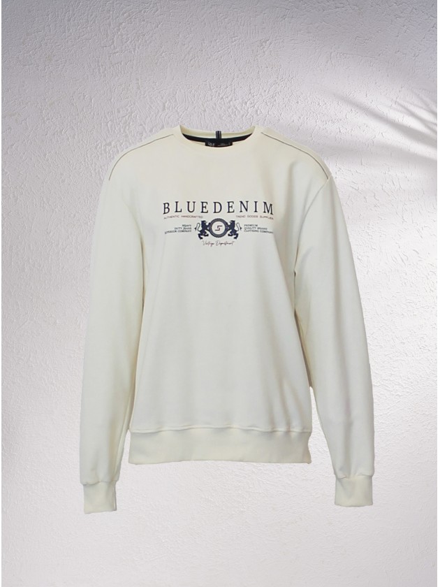 Sweatshirt com mensagem estampada