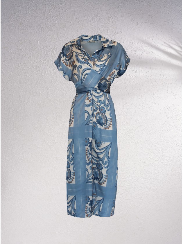 Robe midi imprime