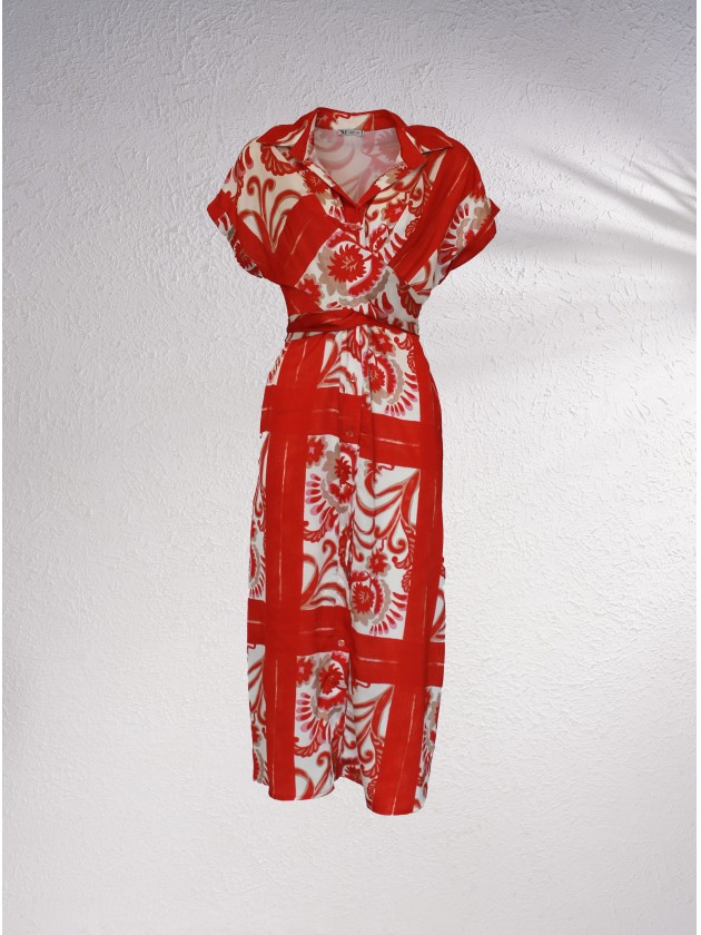 Vestido midi estampado