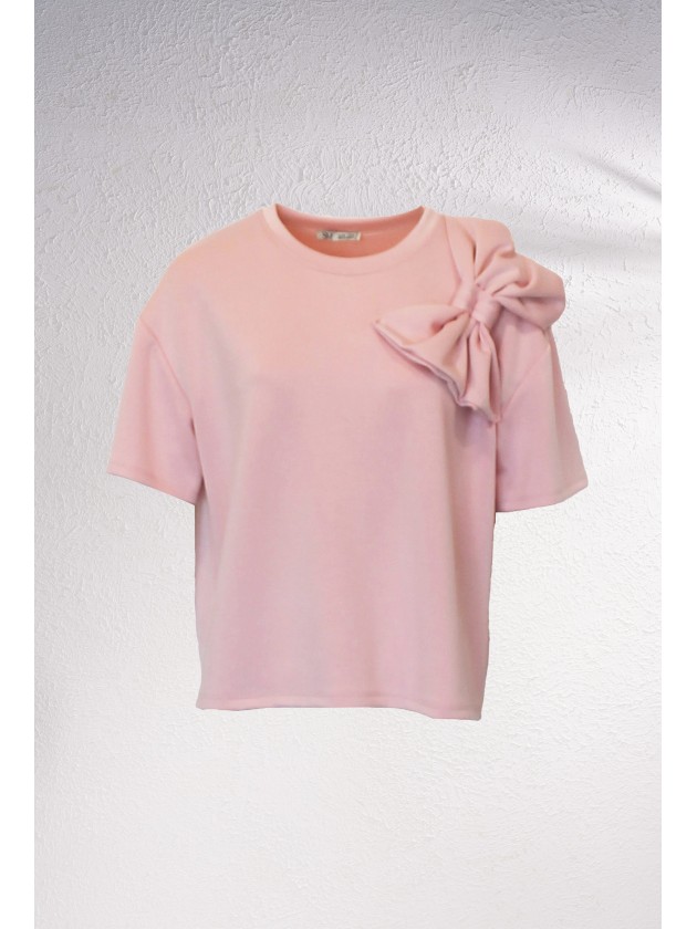 T-shirt oversize com aplicao lao