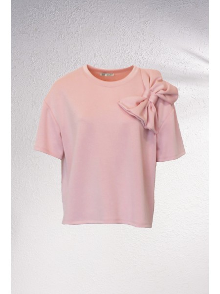 T-shirt oversize avec application d un nud