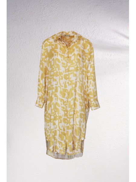 Vestido curto estampado