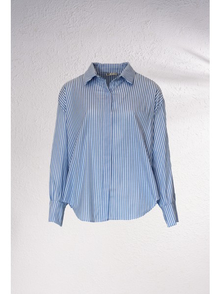 Camisa oversize s riscas