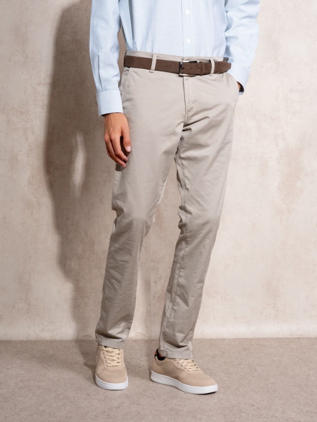 Skinny fit chino pants