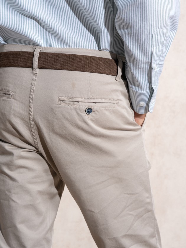 Skinny fit chino pants