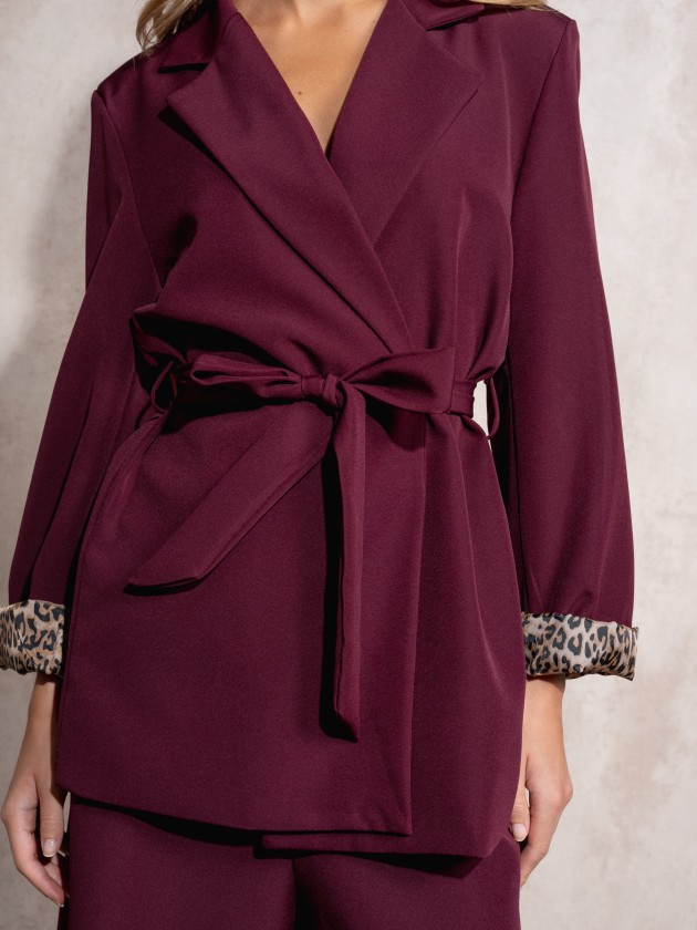 Blazer with belt