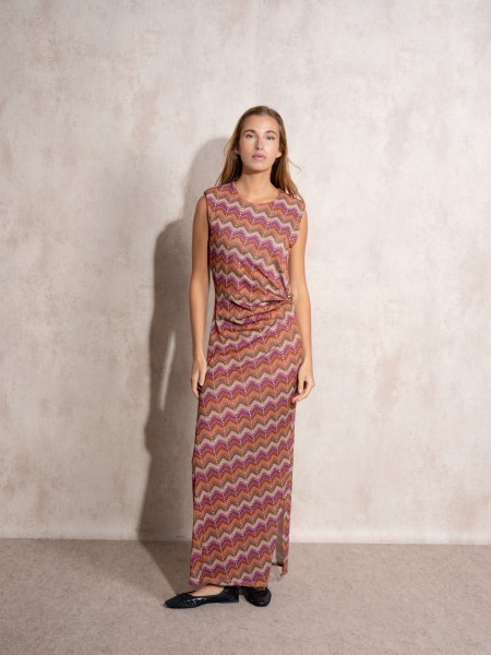 Long dress with ruffles
