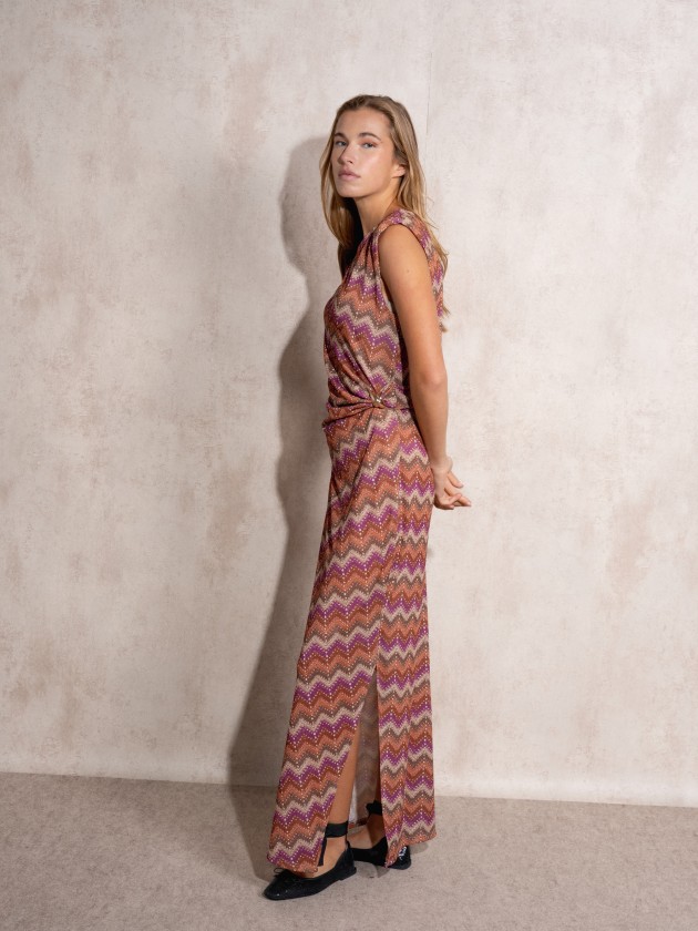 Long dress with ruffles