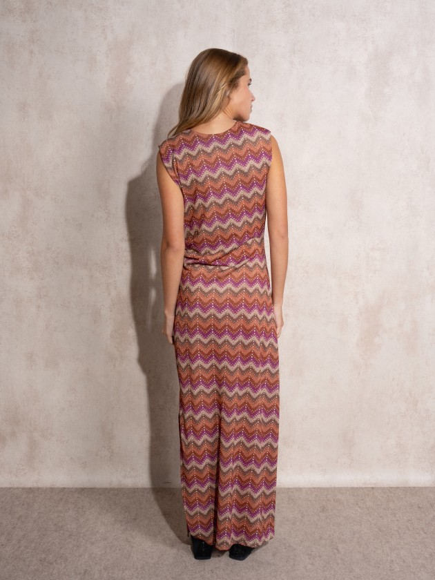 Long dress with ruffles