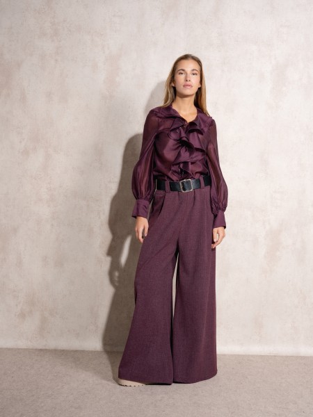 Pantalon vas avec ceinture